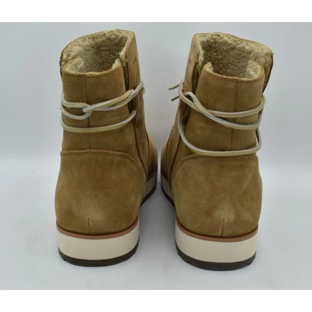 Merrell Women 10.5 Juno Bluff Polar Camel Suede Waterproof Insulated Winter Boot